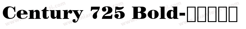 Century 725 Bold字体转换